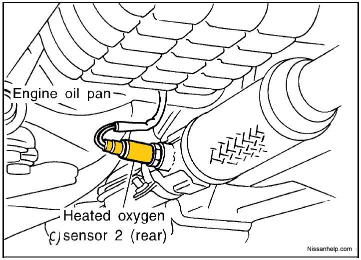 1996 2001 nissan altima rear o2 sensor
