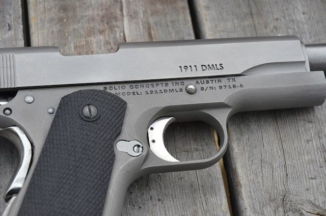 Solid Concepts 3D printed 1911 DMLS