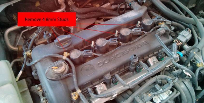 remove mazda 3 spark plug coil studs normal